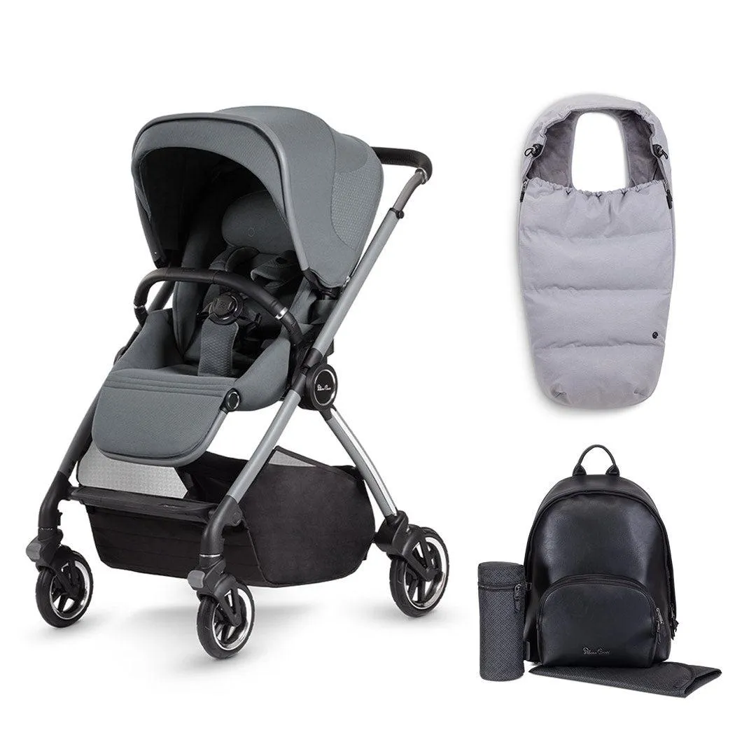 [Preloved] Silver Cross Dune Pushchair - Glacier