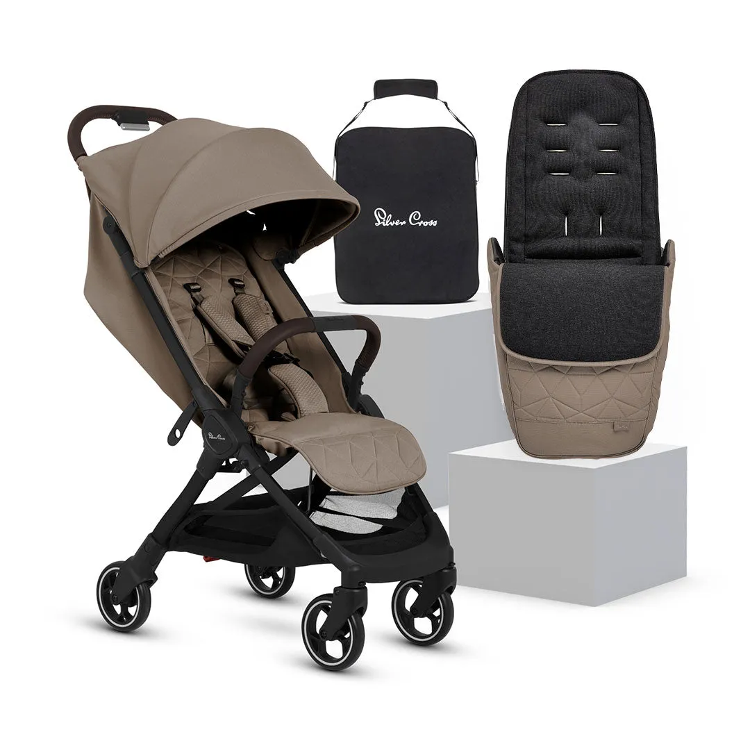 Silver Cross Clic 2 Compact Stroller - Cobble