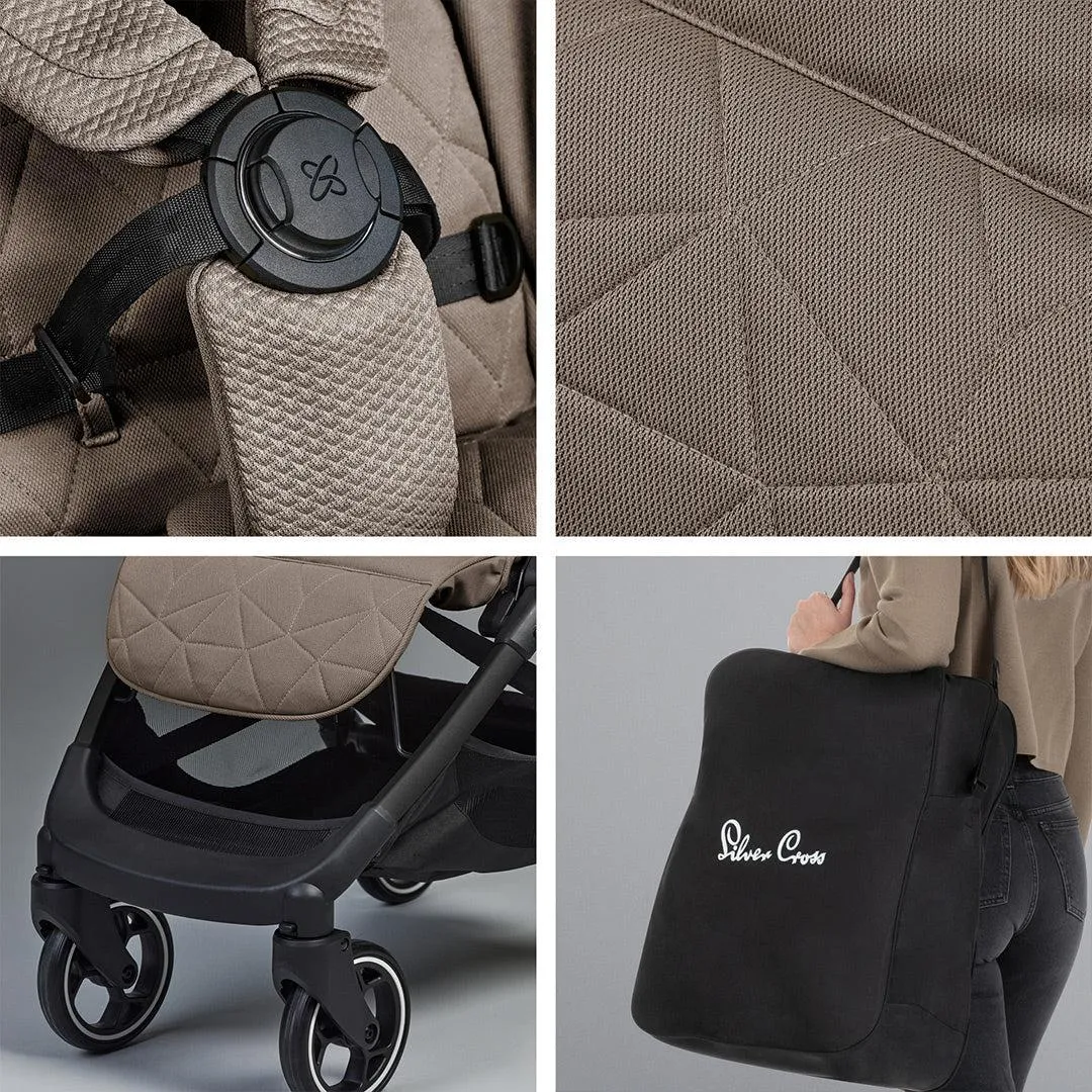 Silver Cross Clic 2 Compact Stroller - Cobble