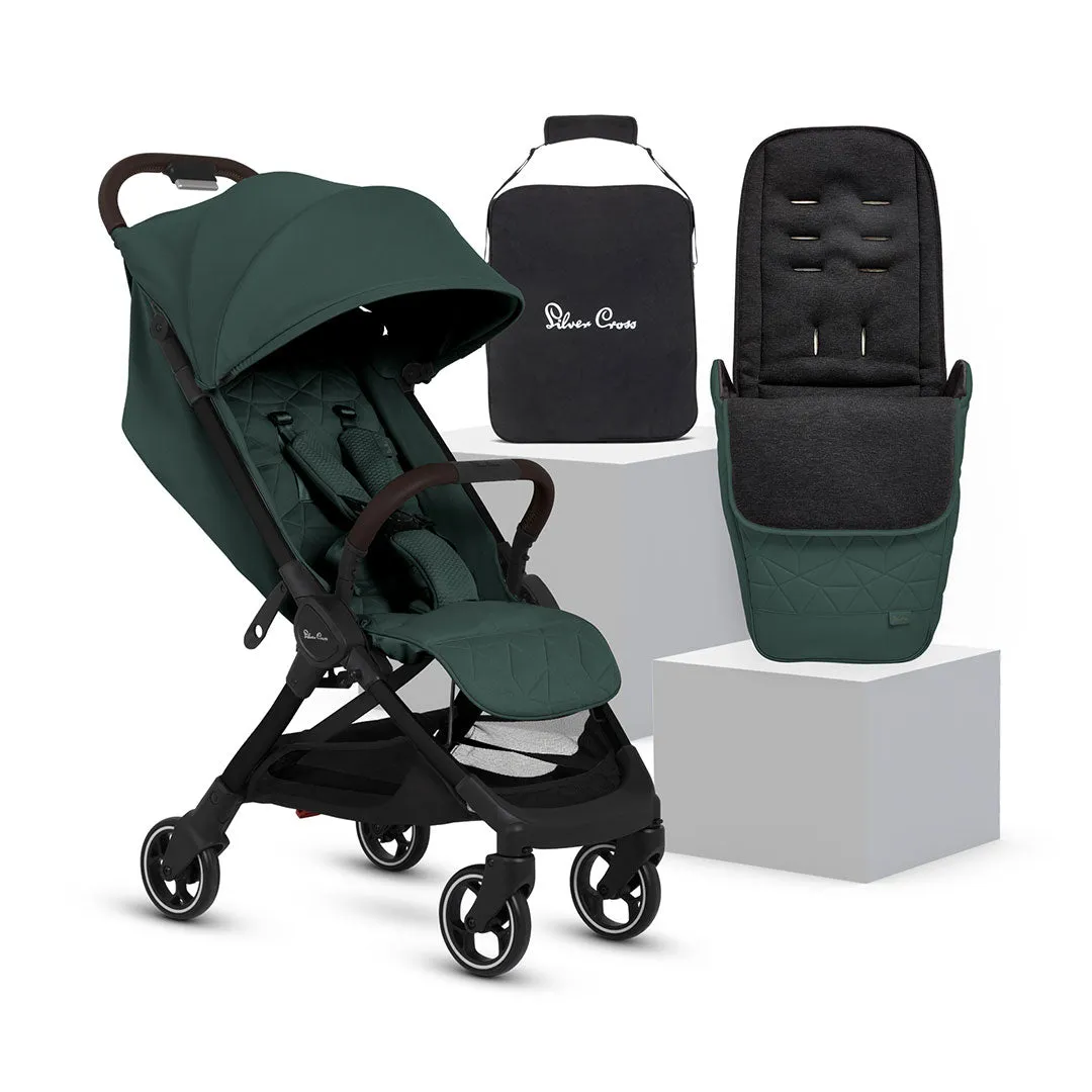 Silver Cross Clic 2 Compact Stroller - Conifer