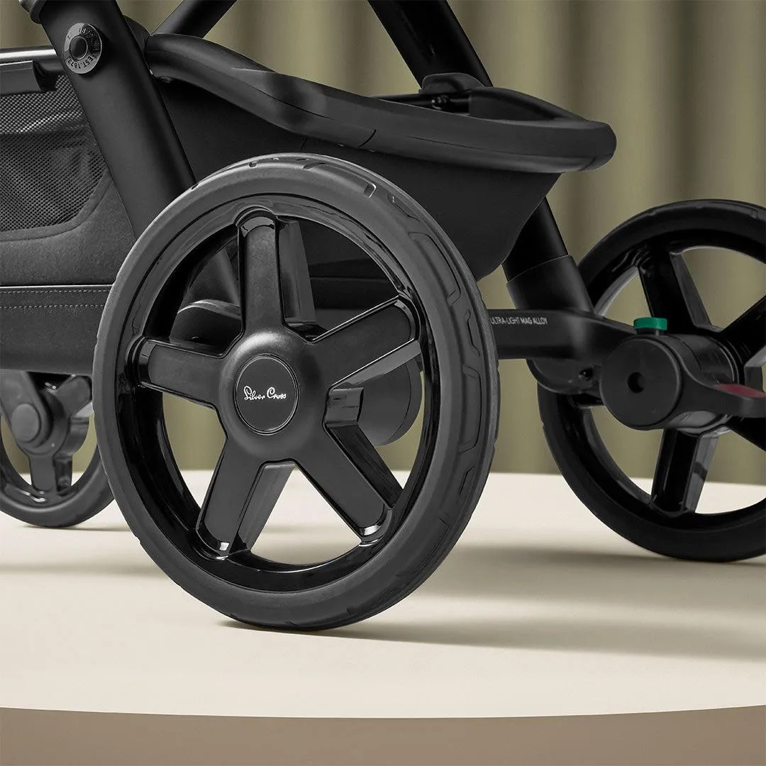 Silver Cross Wave 3 Twin Pushchair - Onyx