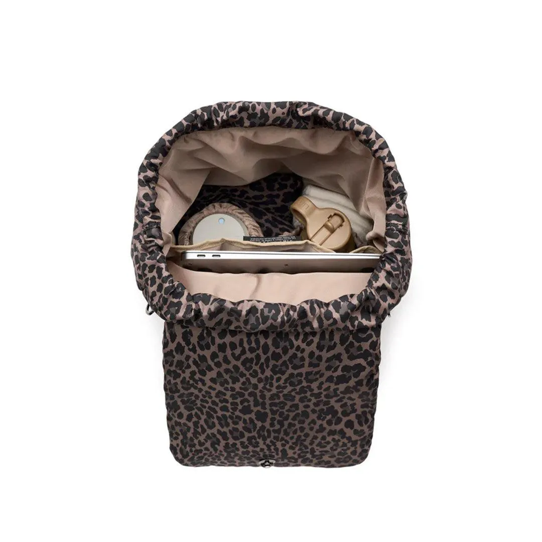 Tiba   Marl Alto Changing Backpack - Tonal Brown Leopard