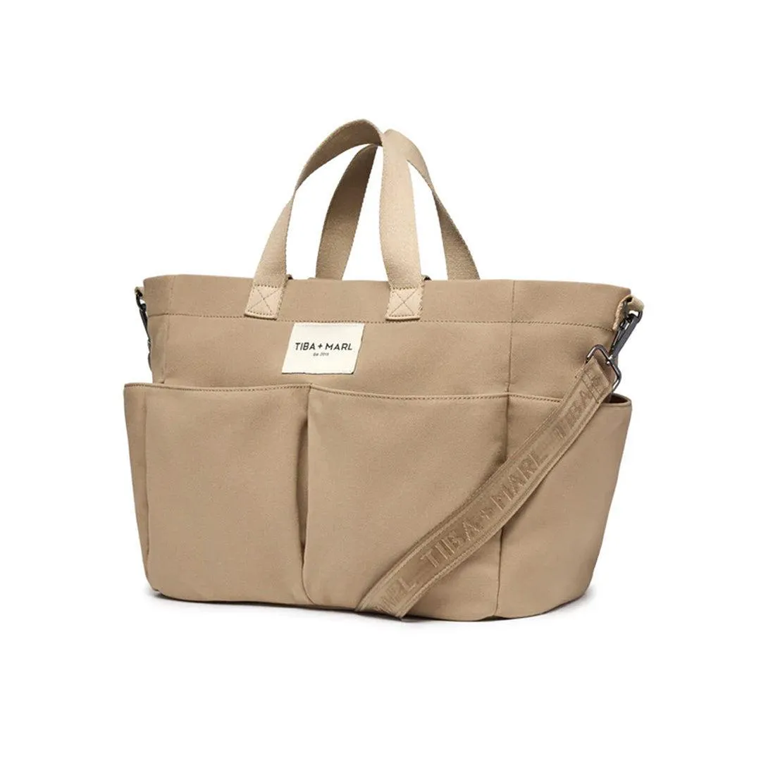 Tiba   Marl Pocket Tote - Desert