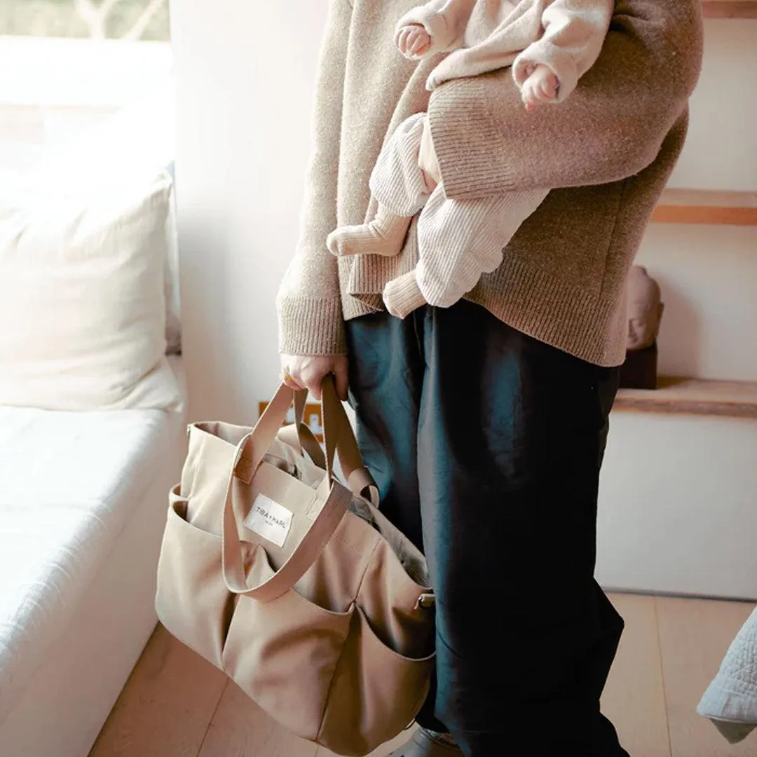 Tiba   Marl Pocket Tote - Desert