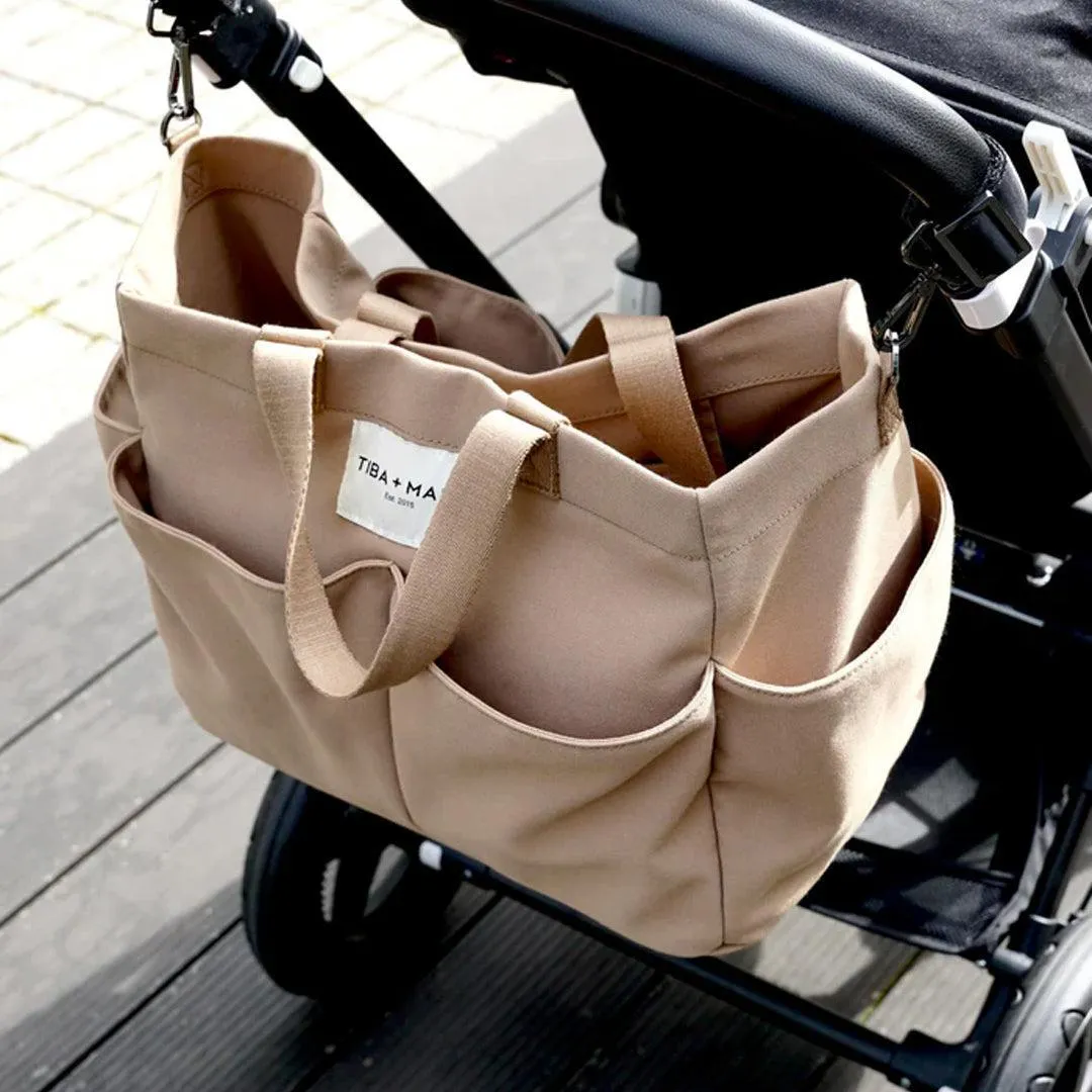 Tiba   Marl Pocket Tote - Desert