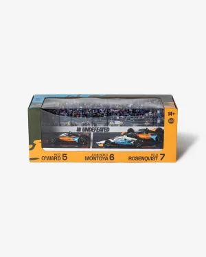 UNDEFEATED X MCLAREN 1:64 SCALE INDY 500 CARS SET OF 3