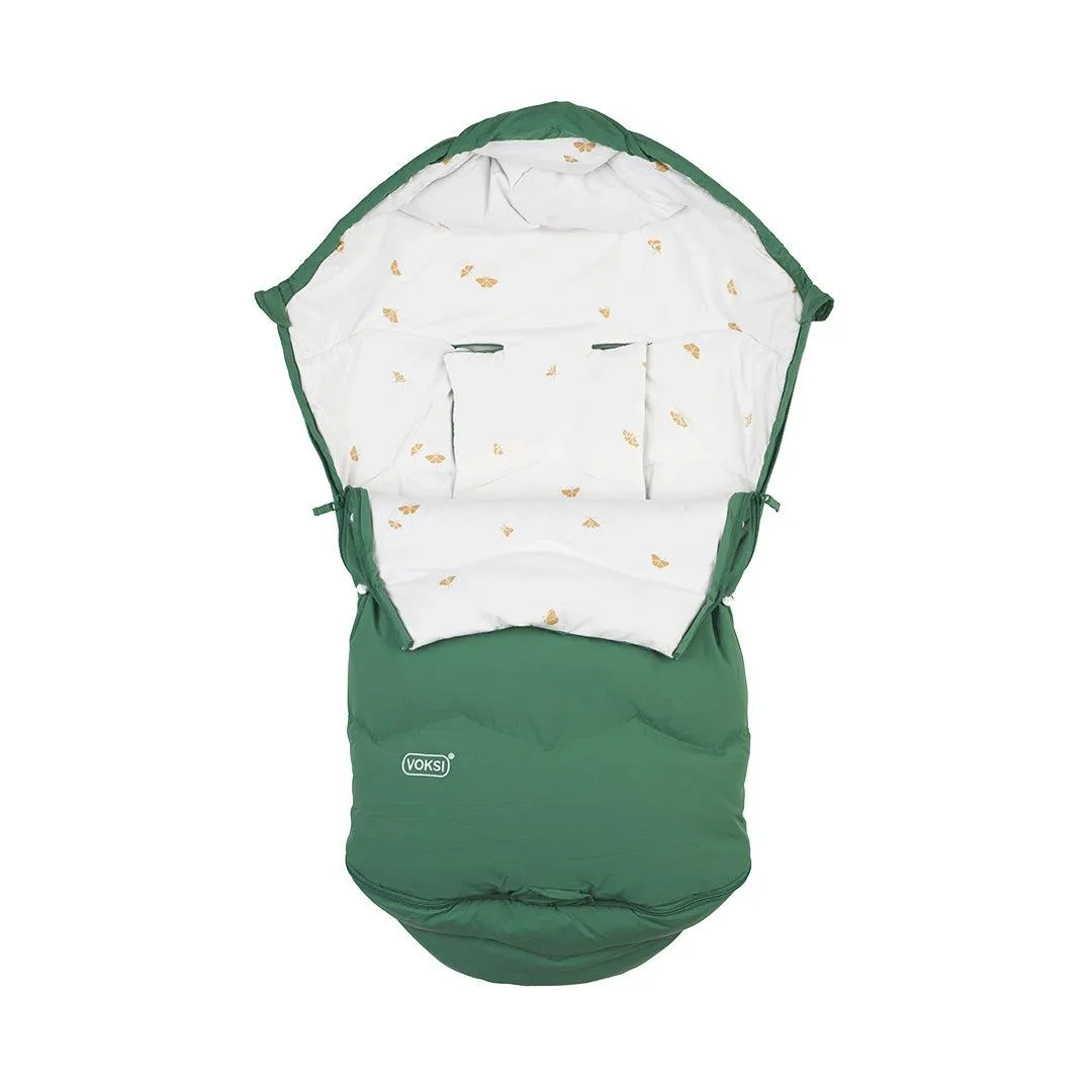 Voksi Explorer Footmuff - Grass Green - Wings