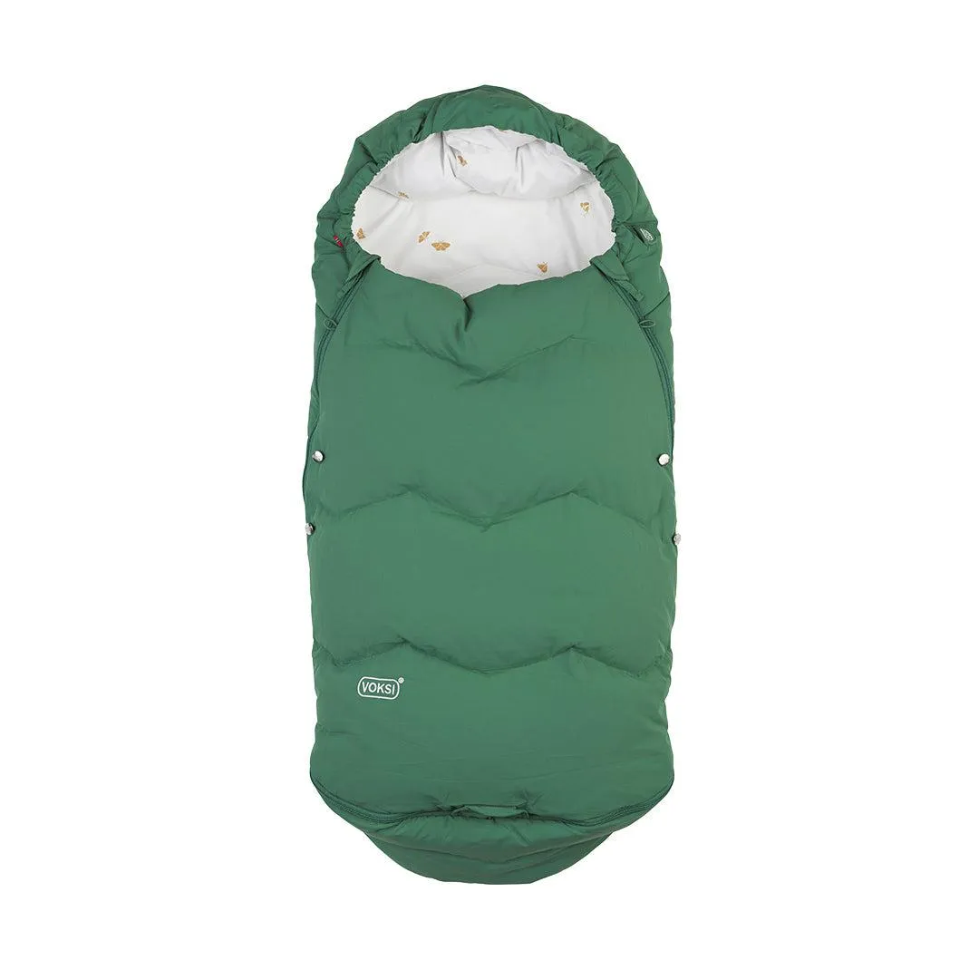 Voksi Explorer Footmuff - Grass Green - Wings