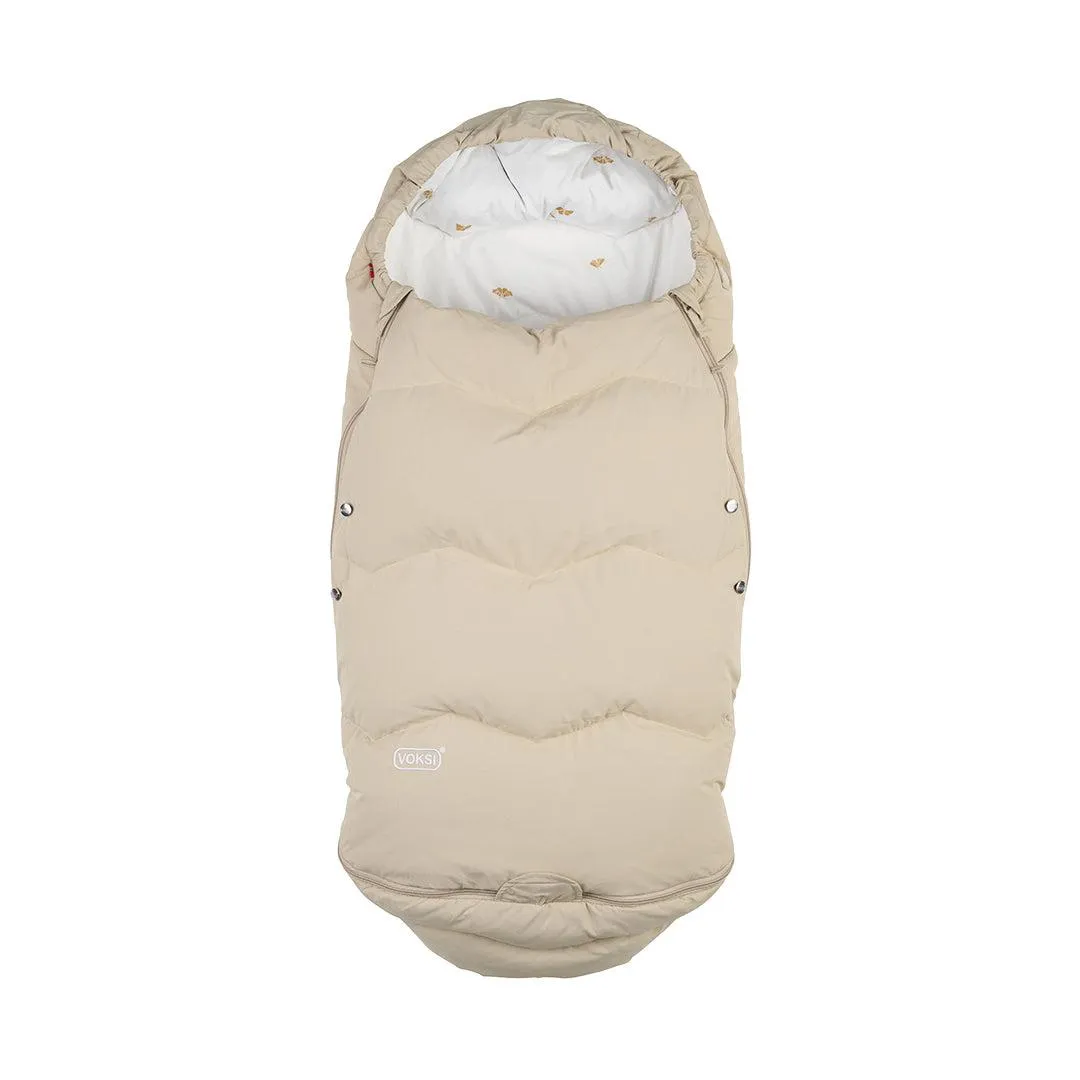 Voksi Explorer Footmuff - Seashell Sand - Wings
